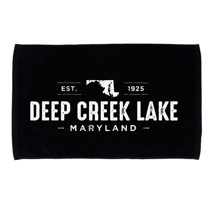 Deep Creek Lake Maryland Microfiber Hand Towel