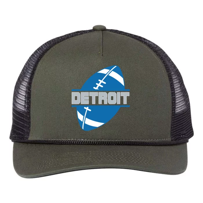 Detroit City Lions Sport Football Retro Rope Trucker Hat Cap