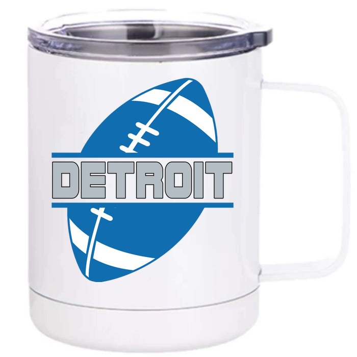 Detroit City Lions Sport Football Front & Back 12oz Stainless Steel Tumbler Cup