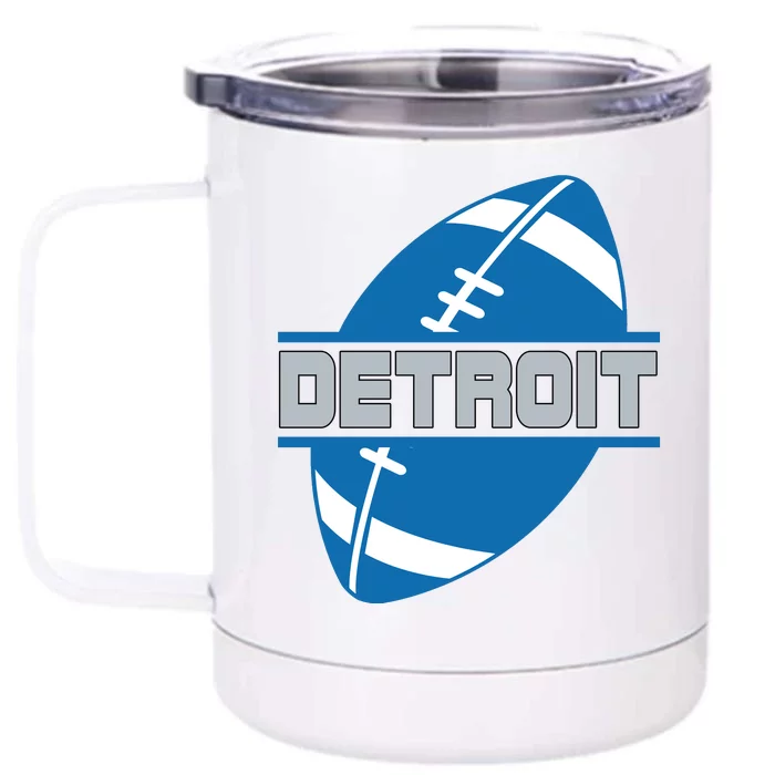 Detroit City Lions Sport Football Front & Back 12oz Stainless Steel Tumbler Cup