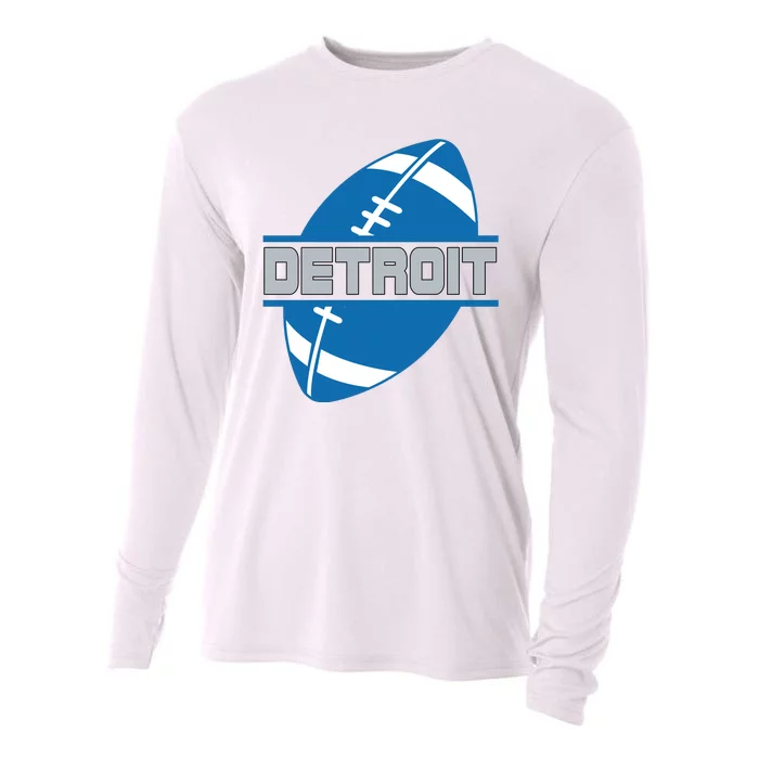 Detroit City Lions Sport Football Cooling Performance Long Sleeve Crew