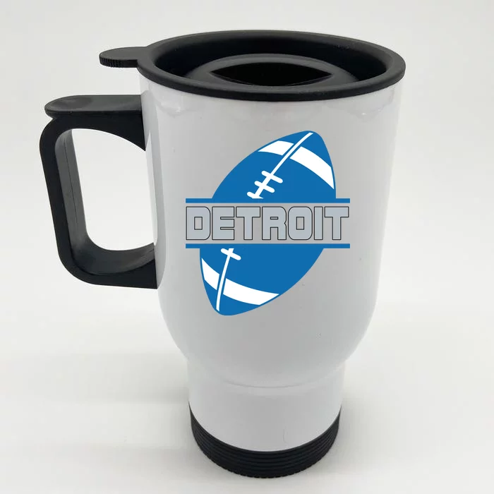 Detroit City Lions Sport Football Front & Back Stainless Steel Travel Mug