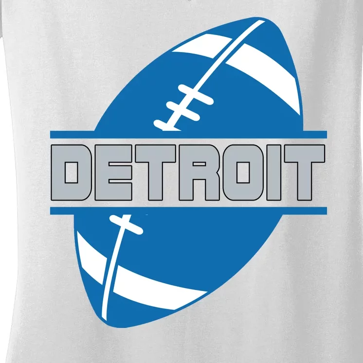 Detroit City Lions Sport Football Women's V-Neck T-Shirt