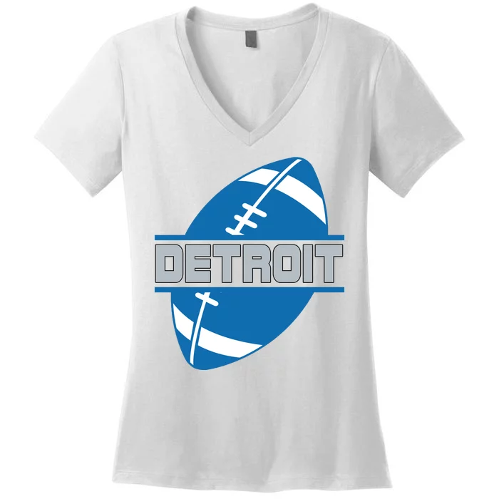 Detroit City Lions Sport Football Women's V-Neck T-Shirt