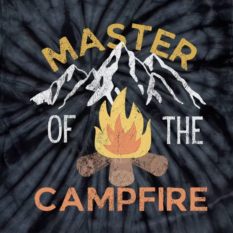 Distressed Camping Lovers Master Of The Campfire Tie-Dye T-Shirt