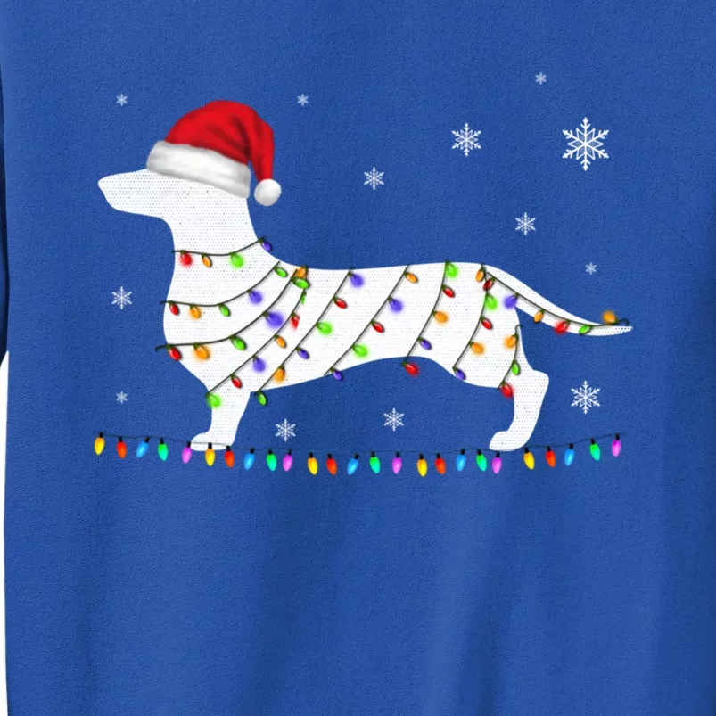 Dachshund Christmas Loves Led Gift Funny Gift Cute Dog Lovers Meaningful Gift Tall Sweatshirt