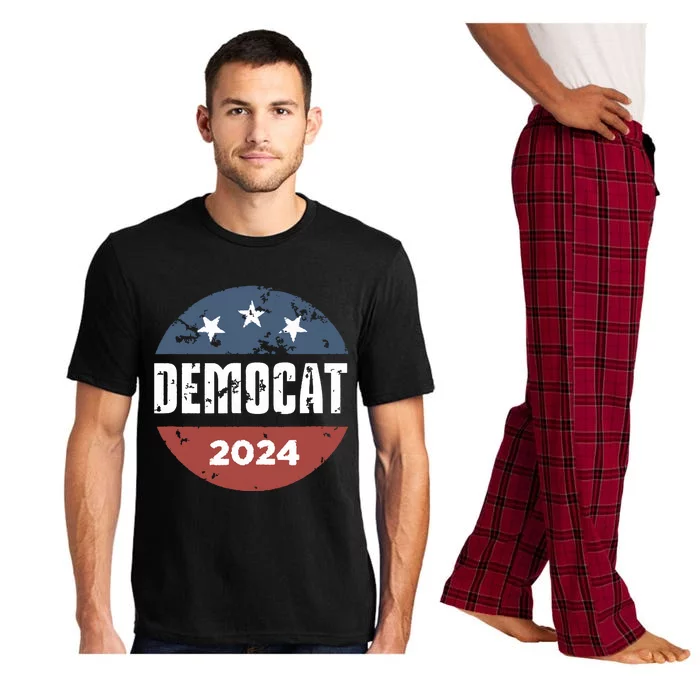 Democat Cat Lover Kamala Harris For President 2024 Pajama Set