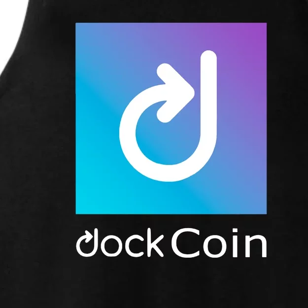 Dock Coin Logo Ladies Tri-Blend Wicking Tank