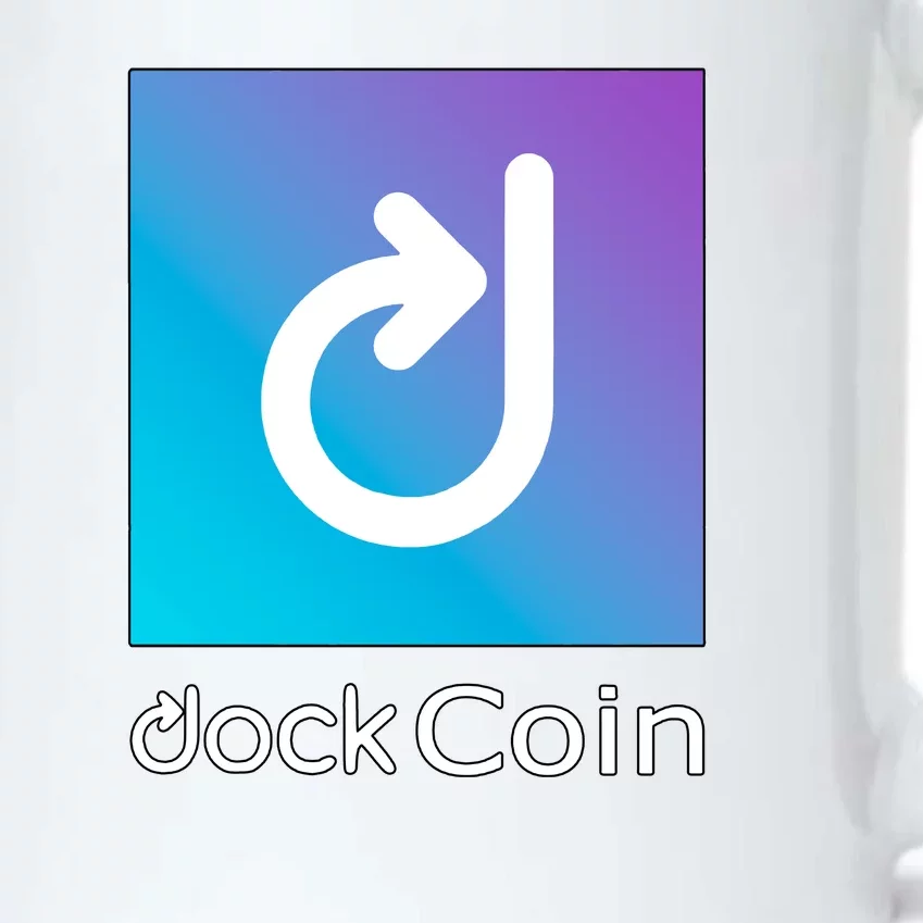 Dock Coin Logo Black Color Changing Mug