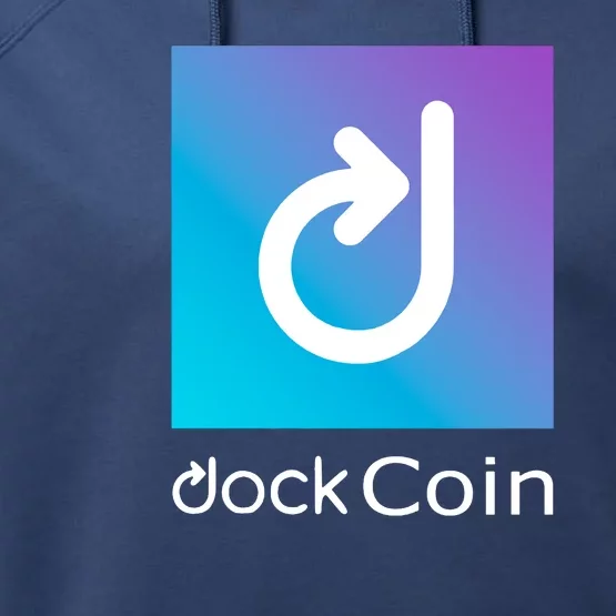 Dock Coin Logo Performance Fleece Hoodie