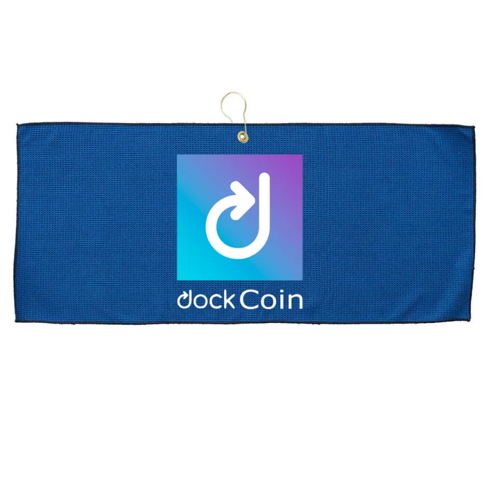 Dock Coin Logo Large Microfiber Waffle Golf Towel