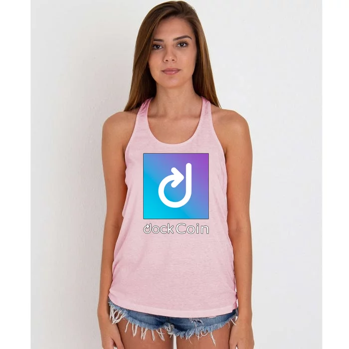 Dock Coin Logo Women's Knotted Racerback Tank