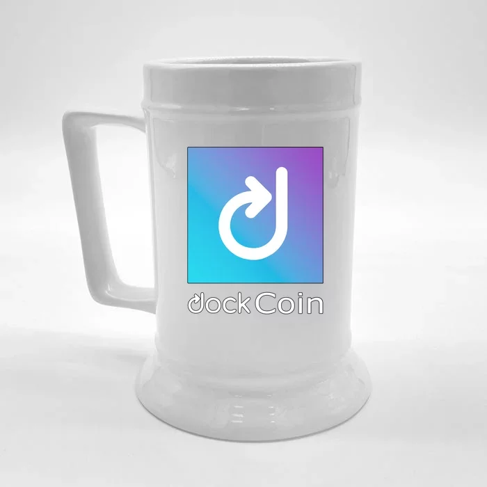 Dock Coin Logo Front & Back Beer Stein