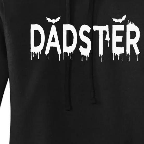 Dadster Couple Matching Family Mom Dad Halloween Party Women's Pullover Hoodie