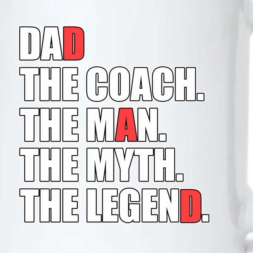 Dad Coach Myth Legend Gift Black Color Changing Mug