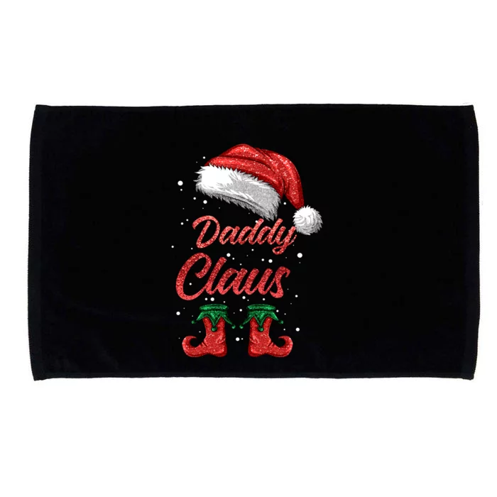 Daddy Claus Matching Family Merry Christmas Santa Funny Meaningful Gift Microfiber Hand Towel