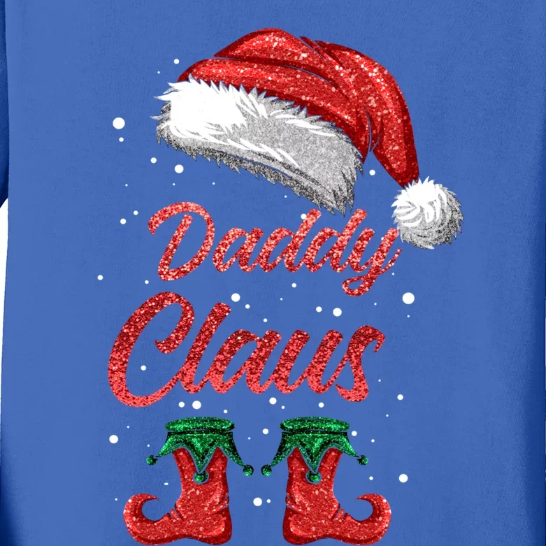 Daddy Claus Matching Family Merry Christmas Santa Funny Meaningful Gift Kids Long Sleeve Shirt