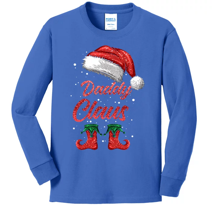 Daddy Claus Matching Family Merry Christmas Santa Funny Meaningful Gift Kids Long Sleeve Shirt