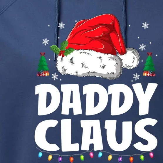 Daddy Claus Matching Group Xmas Family Christmas Pajama Cool Gift Performance Fleece Hoodie