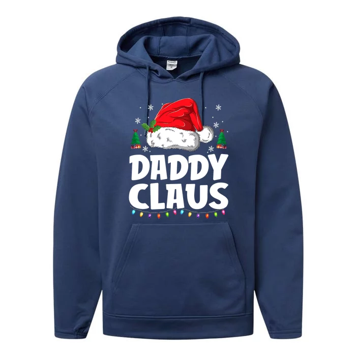 Daddy Claus Matching Group Xmas Family Christmas Pajama Cool Gift Performance Fleece Hoodie