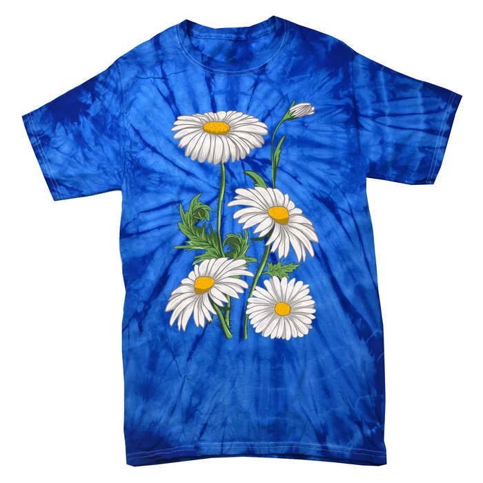 Daisies Chamomile Marguerites Bouquet Vintage Daisy Flower Funny Gift Tie-Dye T-Shirt