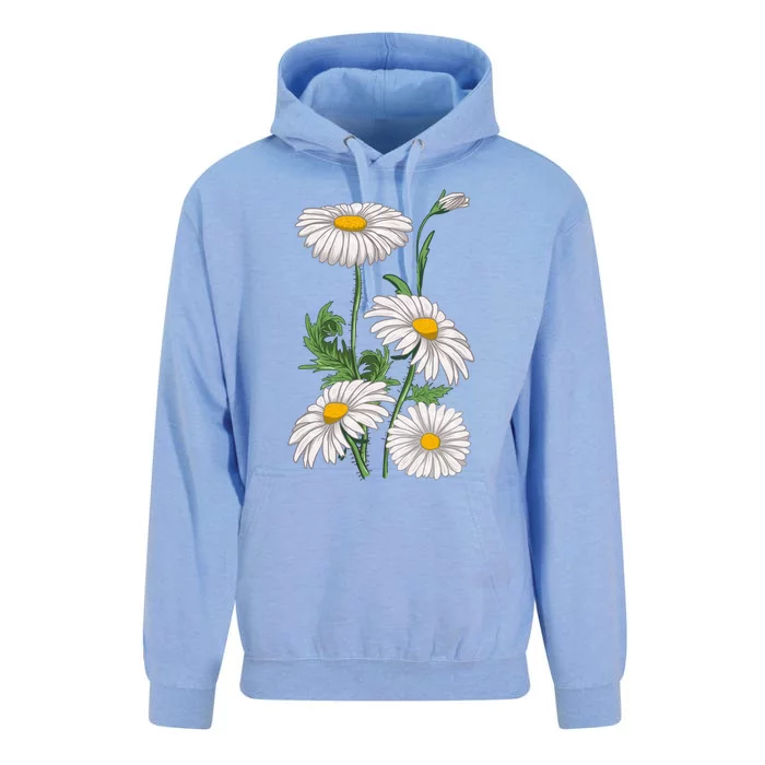 Daisies Chamomile Marguerites Bouquet Vintage Daisy Flower Funny Gift Unisex Surf Hoodie