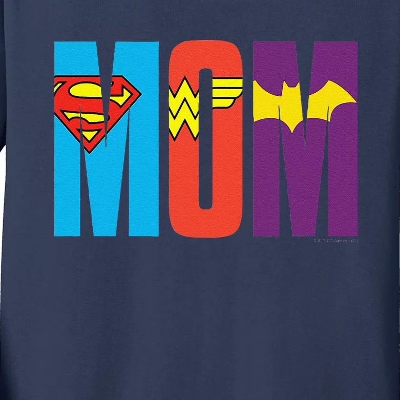 Dc Comics Mothers Day Super Hero Mom Kids Long Sleeve Shirt