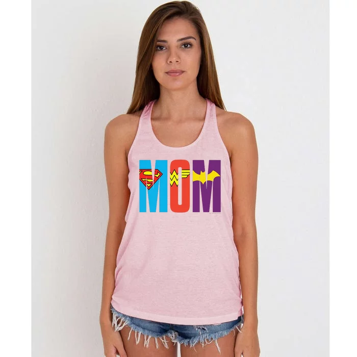 Dc Comics Mothers Day Super Hero Mom Women's Knotted Racerback Tank