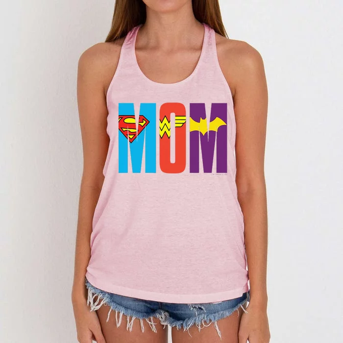 Dc Comics Mothers Day Super Hero Mom Women's Knotted Racerback Tank