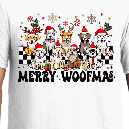 Dog Christmas Merry Woofmas Dog Lover New Year Pajama Set