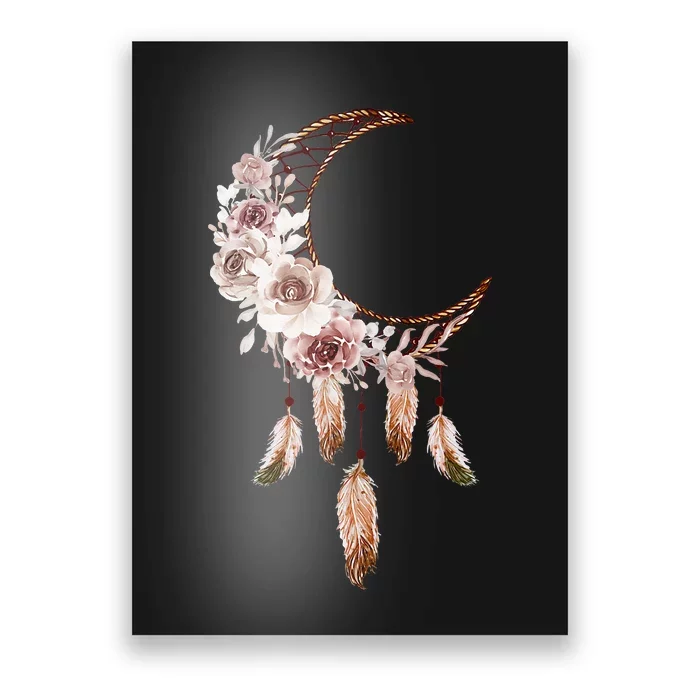 Dream Catcher Moon & Stars Boho Graphic Poster