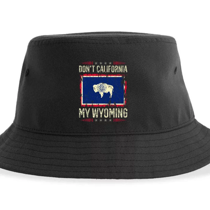 DonT California My Wyoming Antiliberal Conservative Pride Sustainable Bucket Hat