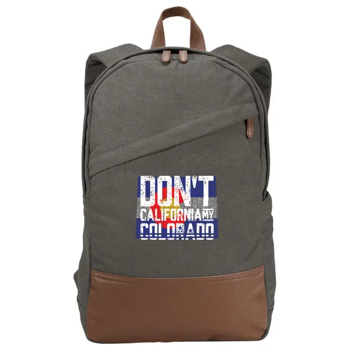 Dont California My Colorado Cotton Canvas Backpack