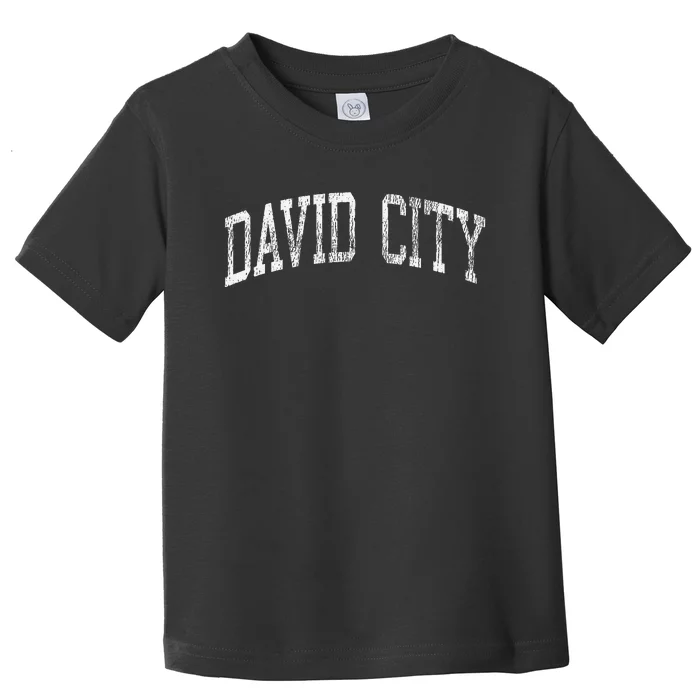 David City Nebraska Ne Vintage Athletic Sports Design Toddler T-Shirt