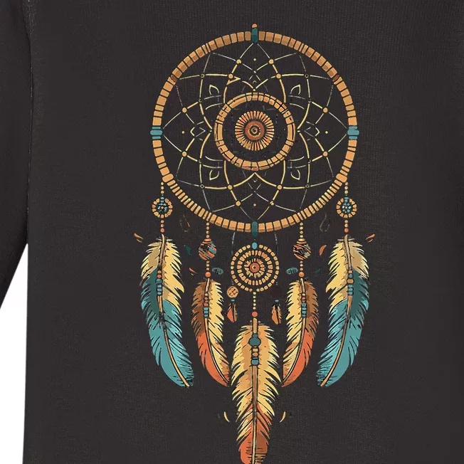 Dream Catcher Native American Tribal Baby Long Sleeve Bodysuit