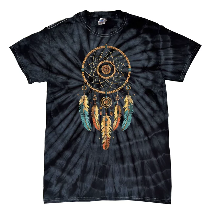 Dream Catcher Native American Tribal Tie-Dye T-Shirt