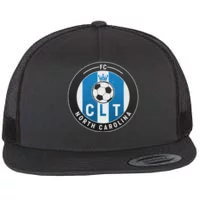 Distressed Charlotte North Carolina CLT Soccer Jersey Trucker Hat