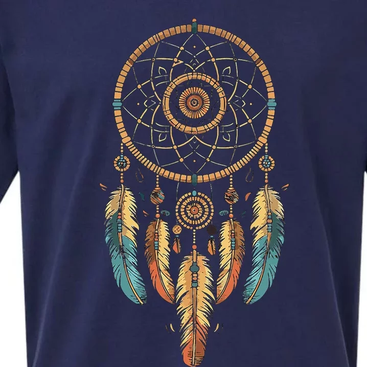 Dream Catcher Native American Tribal Sueded Cloud Jersey T-Shirt