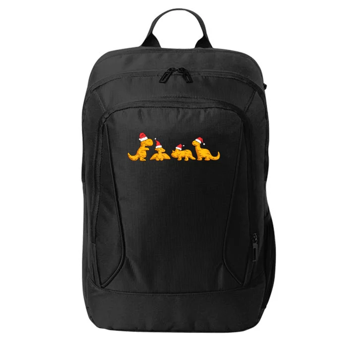 Dino Chicken Nuggets Funny Dinosaur Shape Nuggets Christmas City Backpack