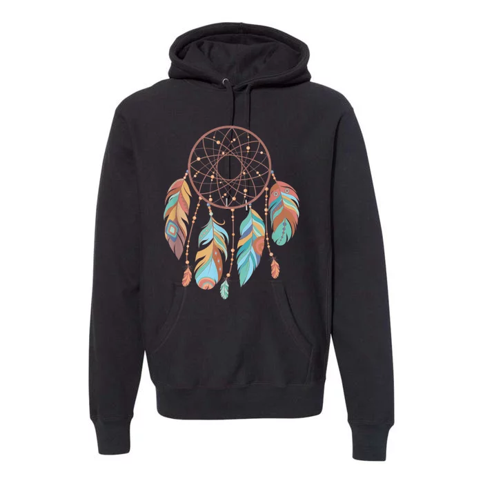 Dream Catcher Native American Feathers Tribal Dreamcatcher Premium Hoodie