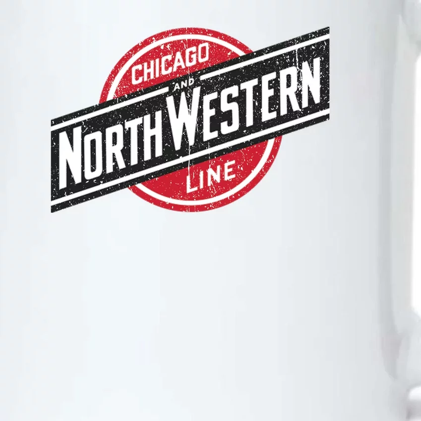 Defunct Chicago North Western Line Rustic Style Black Color Changing Mug