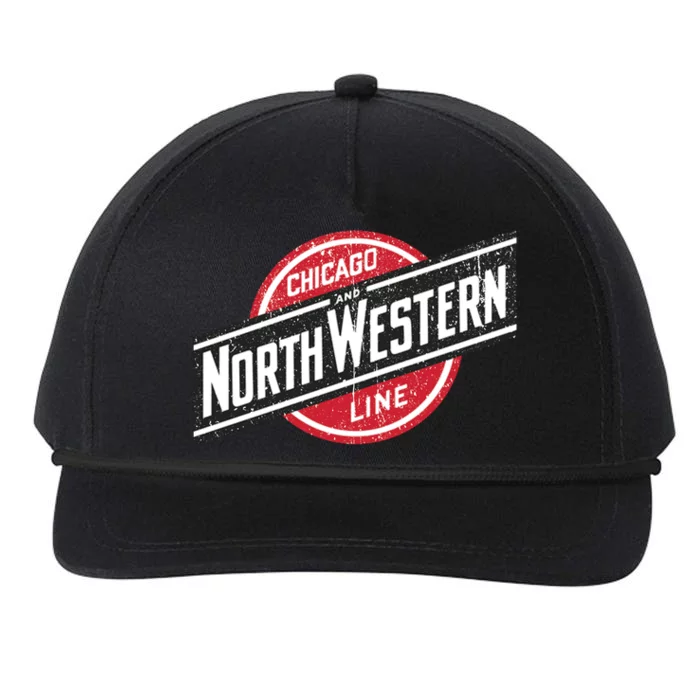 Defunct Chicago North Western Line Rustic Style Snapback Five-Panel Rope Hat