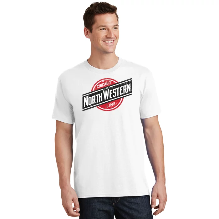 Defunct Chicago North Western Line Rustic Style T-Shirt