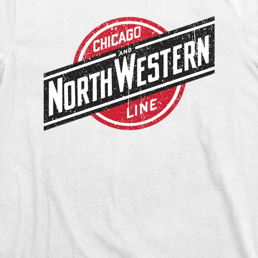 Defunct Chicago North Western Line Rustic Style T-Shirt