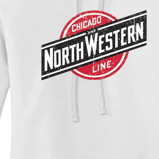 Defunct Chicago North Western Line Rustic Style Women's Pullover Hoodie