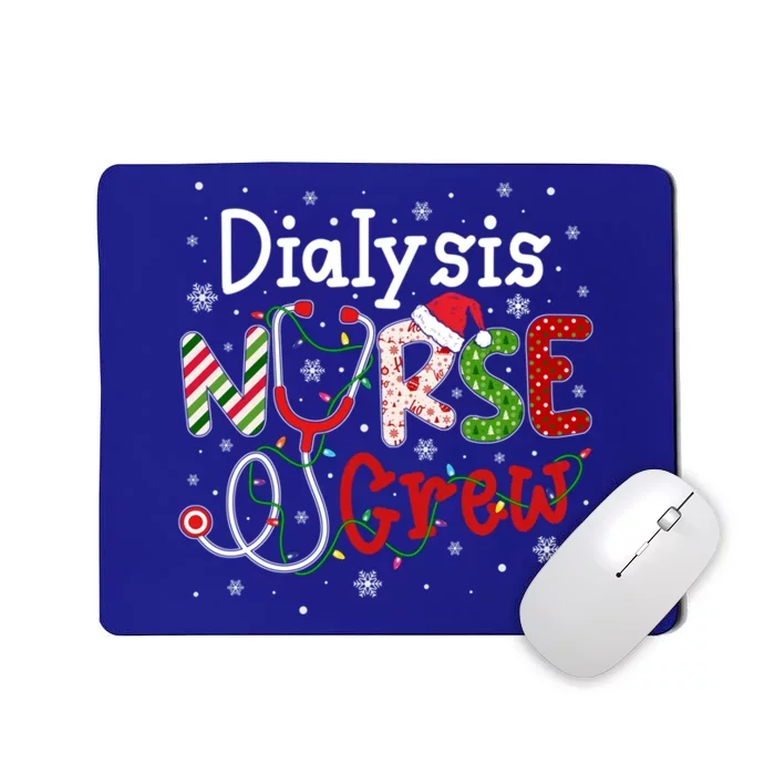 Dialysis Christmas Nurse Crew Nursing Christmas Pattern Gift Mousepad