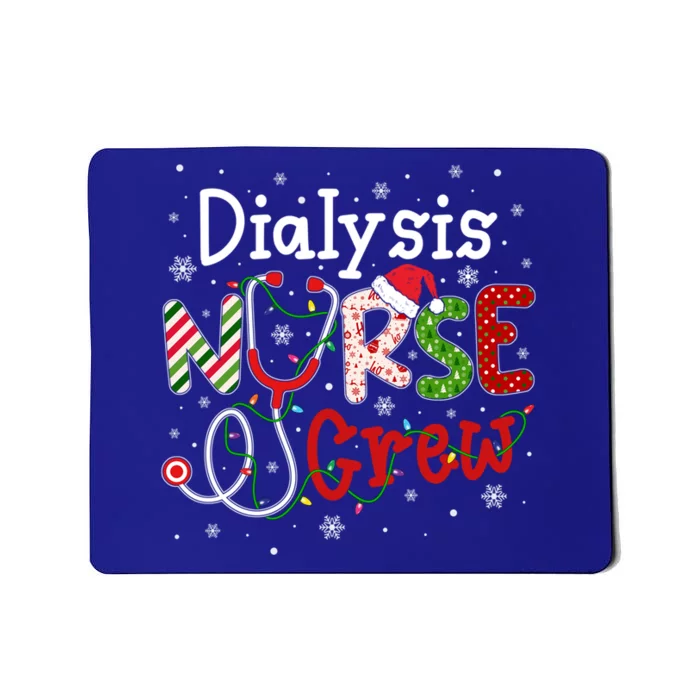 Dialysis Christmas Nurse Crew Nursing Christmas Pattern Gift Mousepad