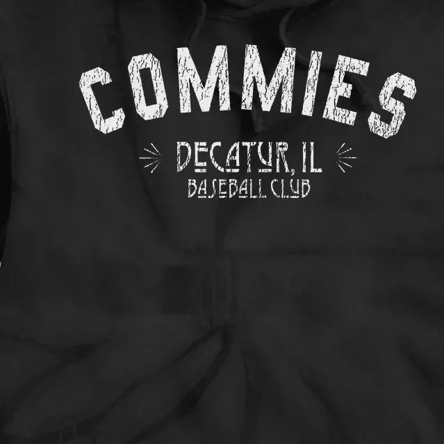 Decatur Commies Old School Baseball Tie Dye Hoodie