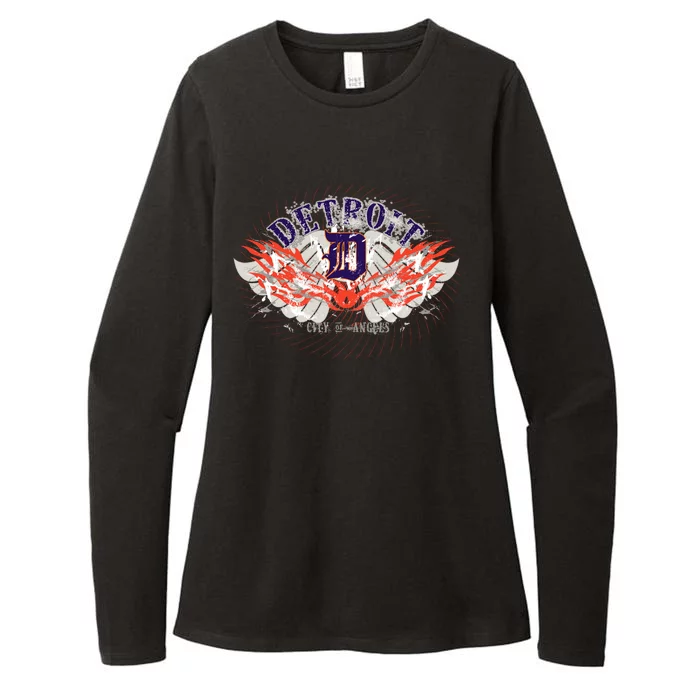 Detroit City Of Angels Womens CVC Long Sleeve Shirt