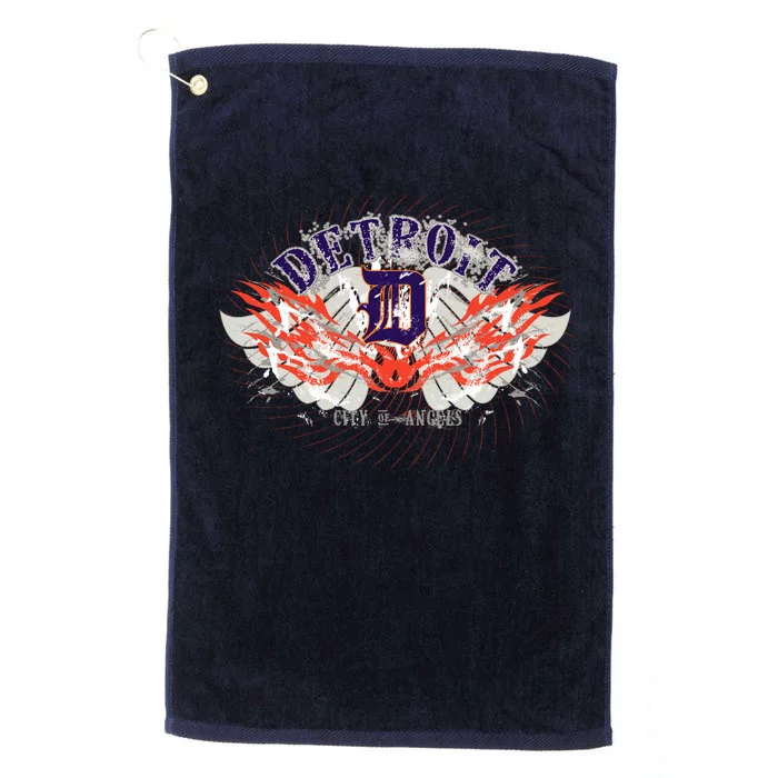 Detroit City Of Angels Platinum Collection Golf Towel